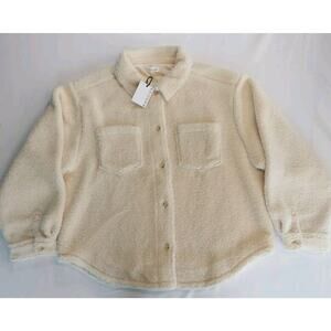 Sincerely Jules for Bandier The Aspen Sherpa Jacket Women Large Outerwear‎ NWT